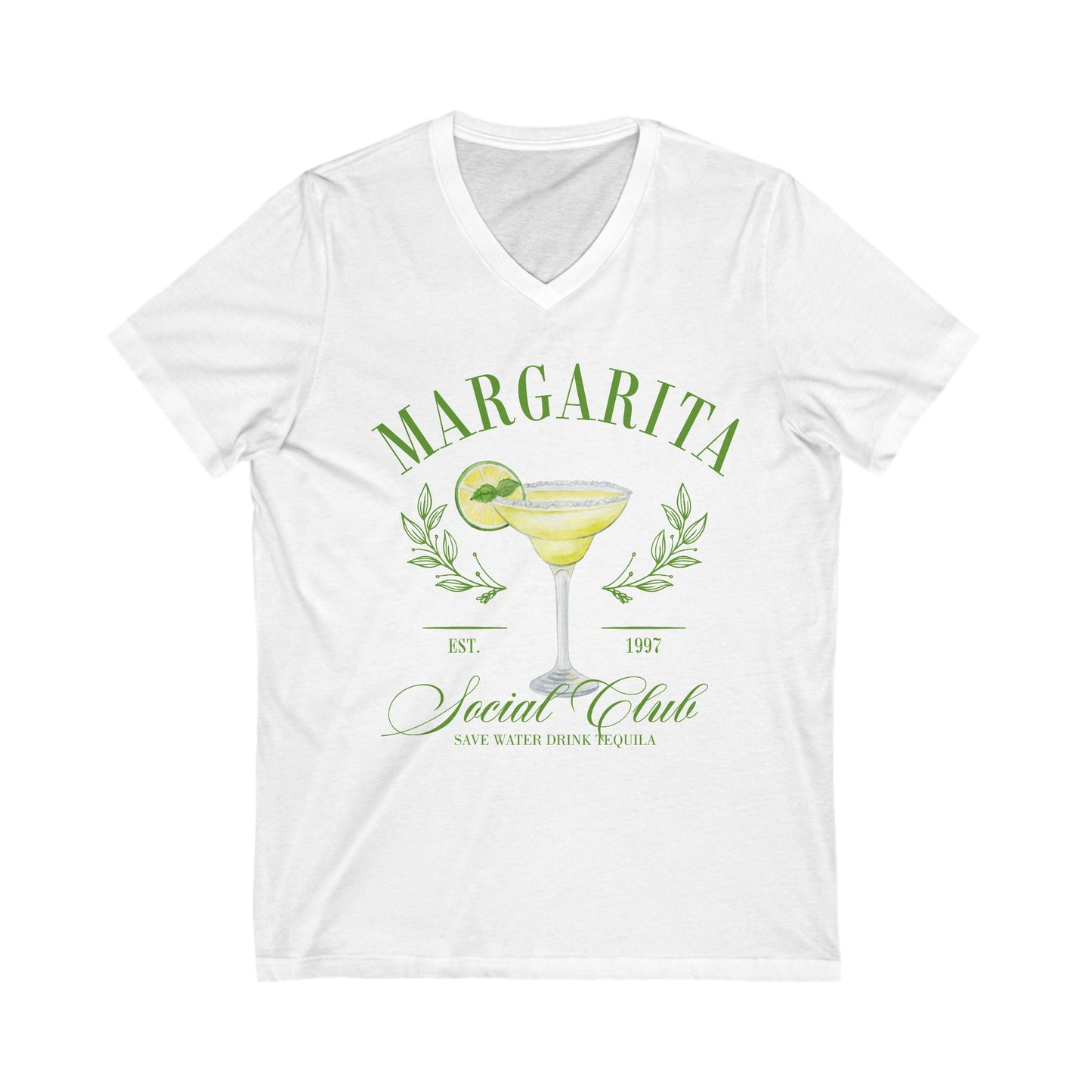 Unisex Jersey Short Sleeve V-Neck Tee