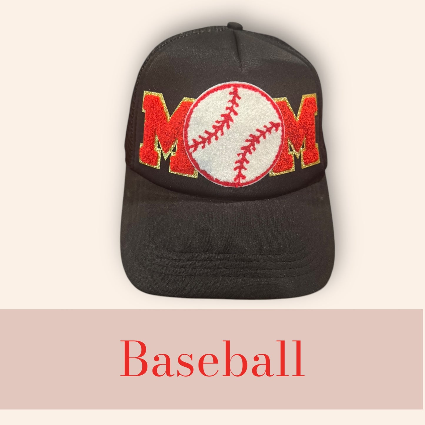 Baseball Mom Trucker Hat (More Colors Coming Soon!)