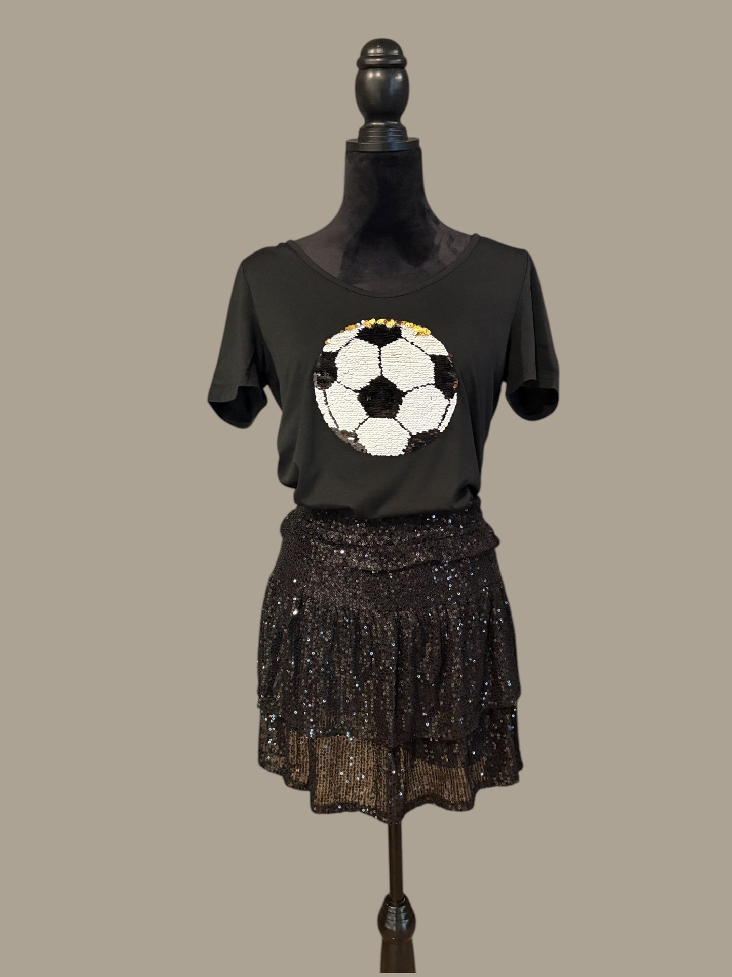 Sequin Double Tier Skirt