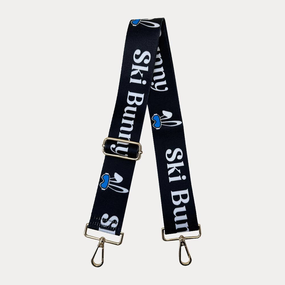 2" Printed Ski Bunny Bag Strap