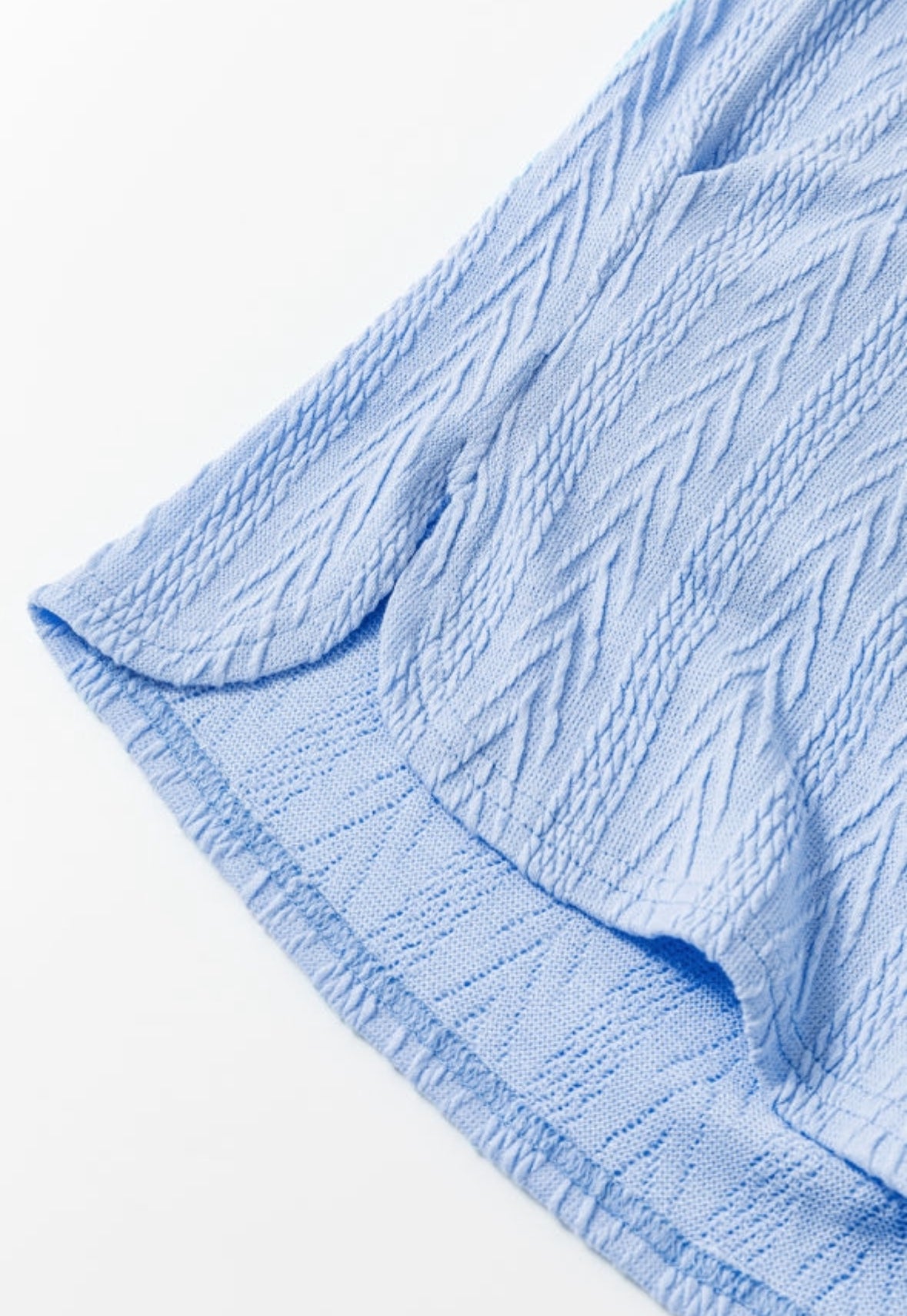 Bleu Textured Button Detail Set