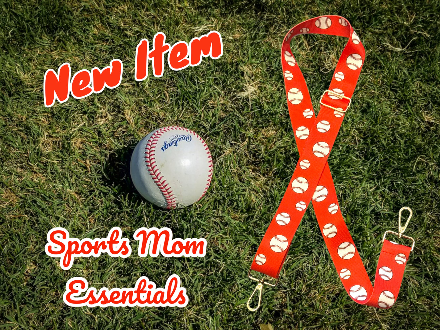 Baseball Boujee Mom Guitar Strap