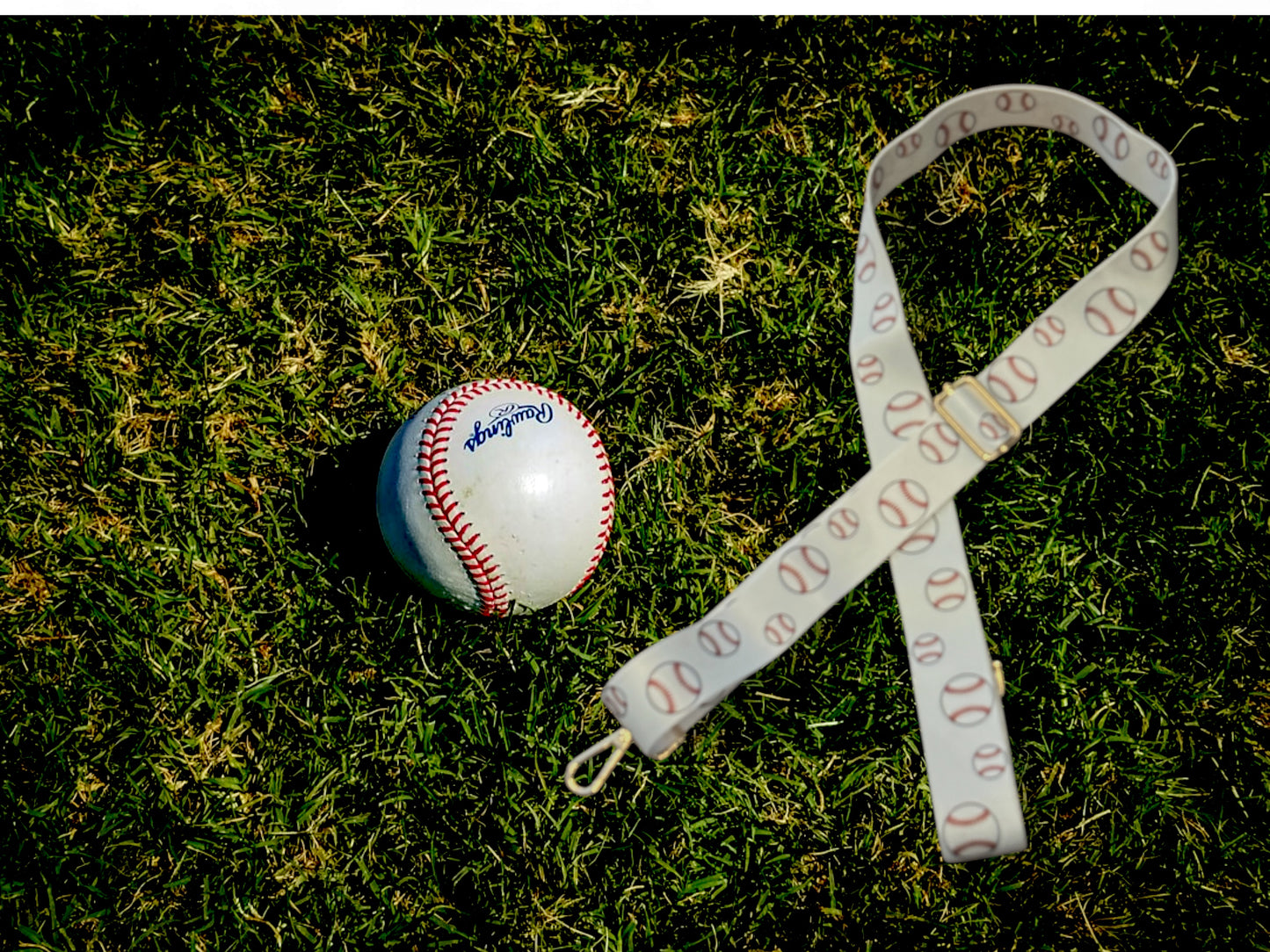 Baseball Boujee Mom Guitar Strap