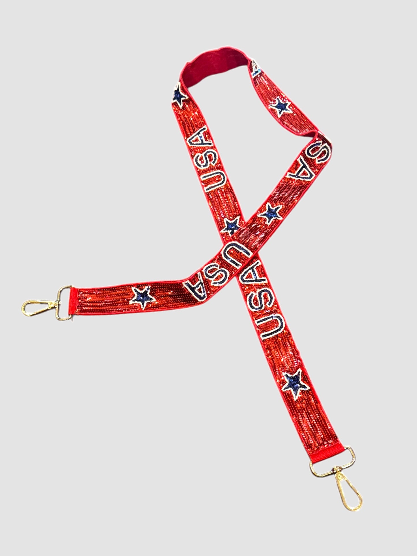 USA Beaded Purse Strap