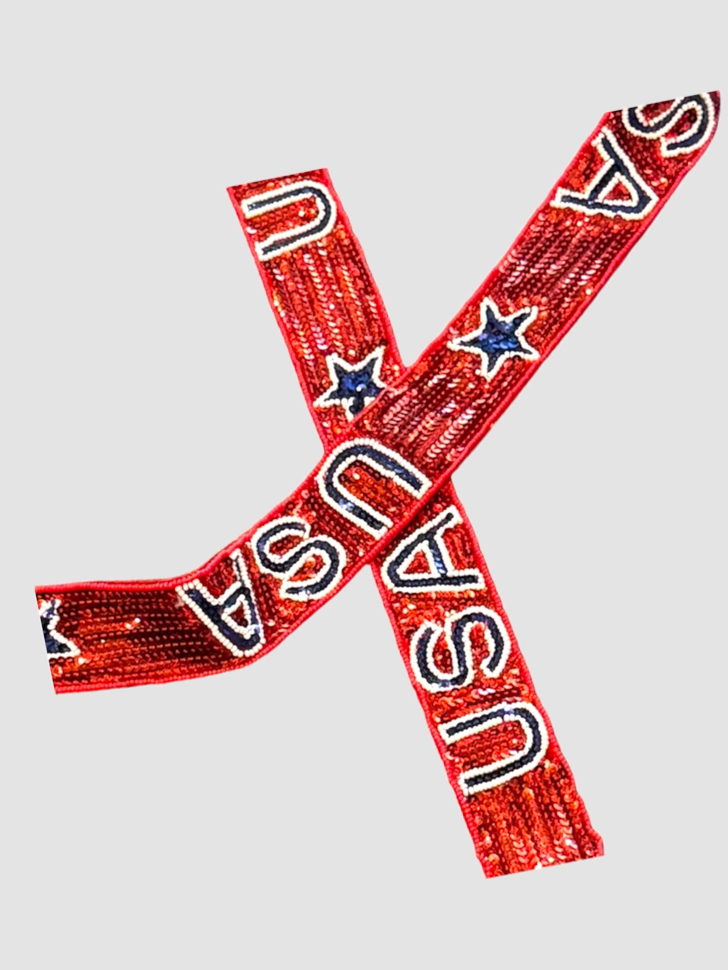 USA Beaded Purse Strap