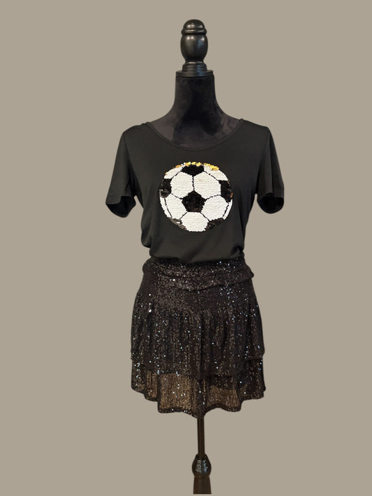 Sequin Double Tier Skirt
