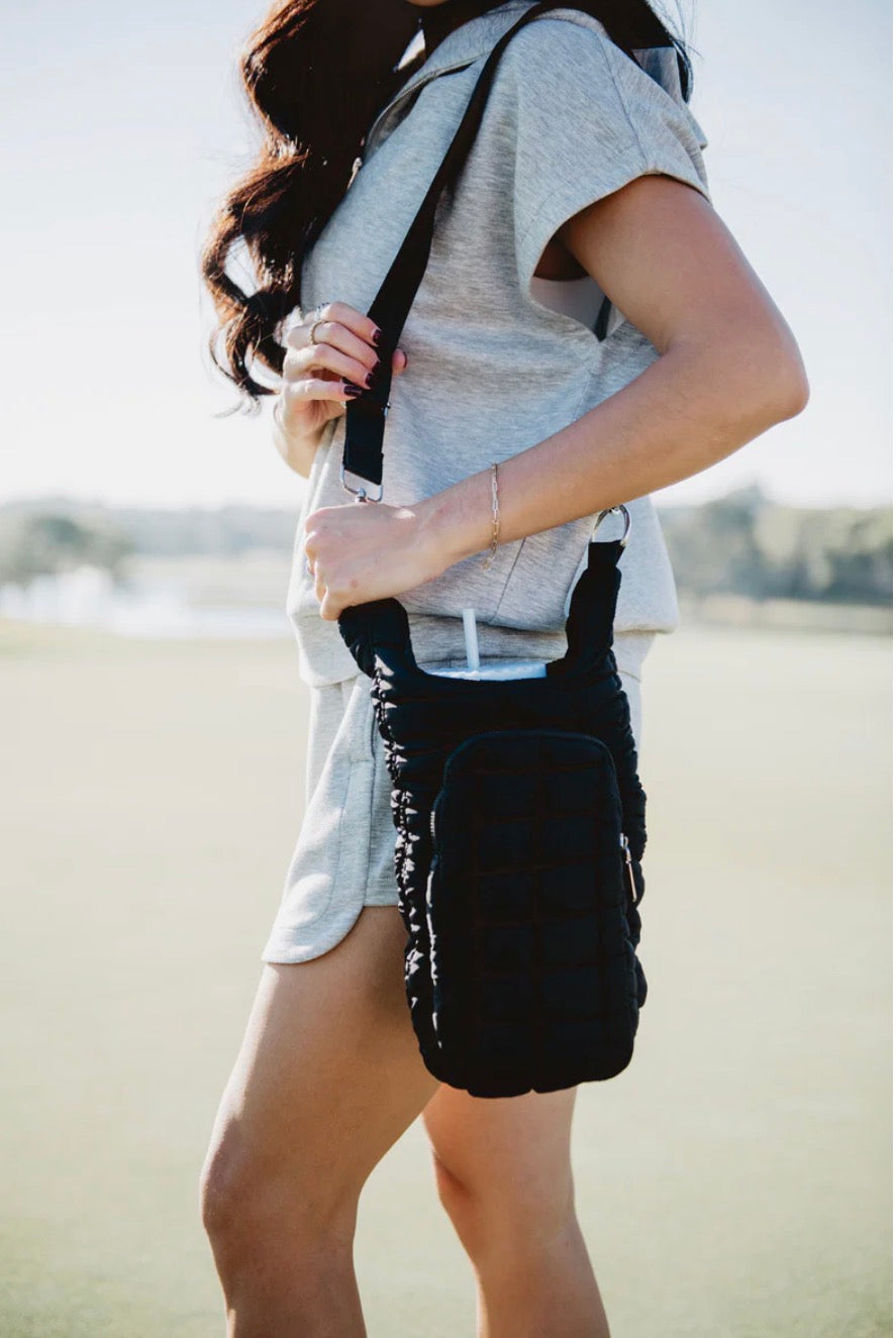 Quilted Water Bottle Crossbody
