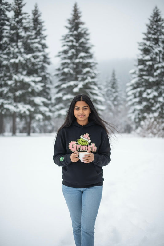 Pink Grinch Crew or Hoodie