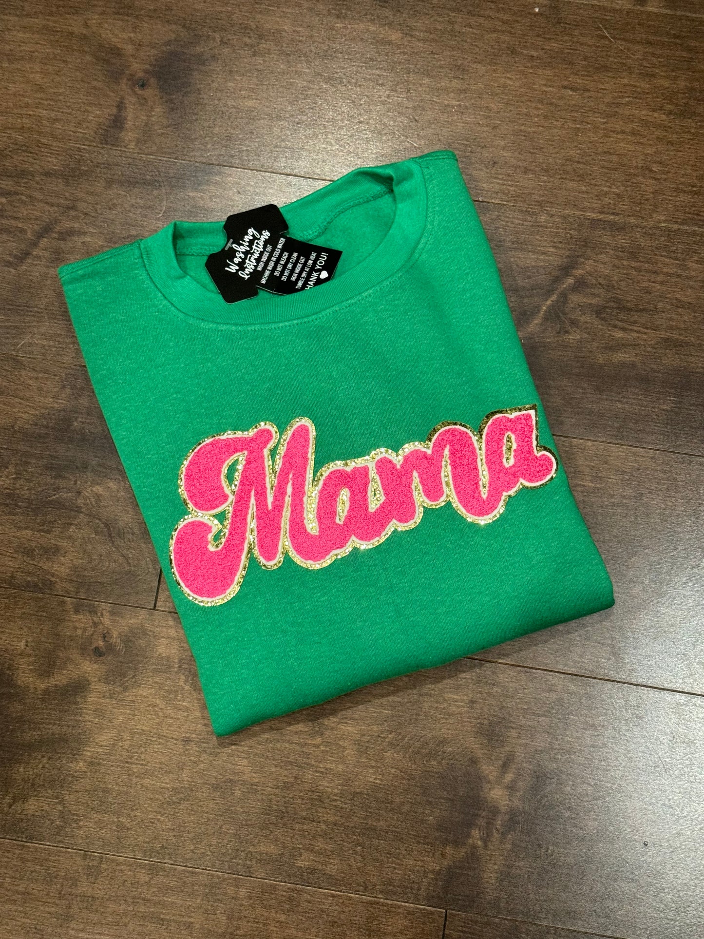 Mama Chenille Patch Sweatshirt