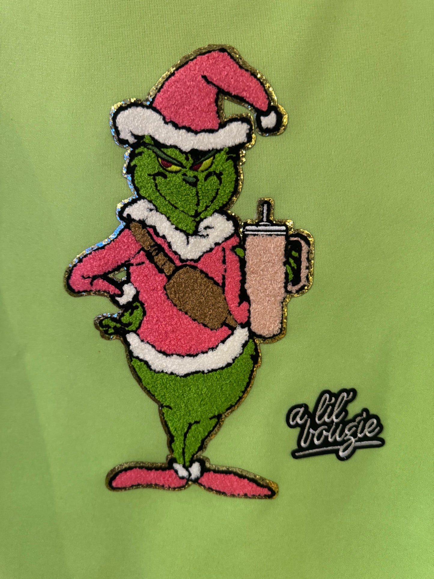 Bougie Grinch Chenille Side Zip