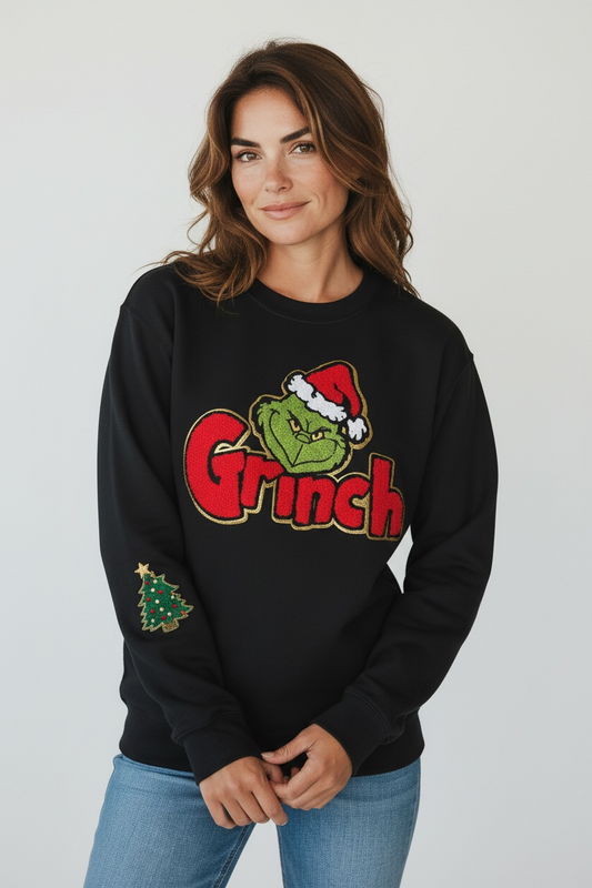 Traditional Red Grinchness Crew Sweatshirt