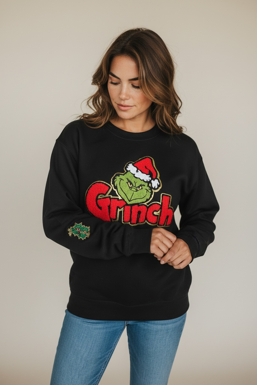 Traditional Red Grinchness Crew Sweatshirt